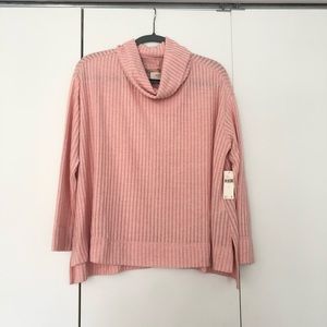 Anthropologie Vanna Cowl Neck Pink sweater size S